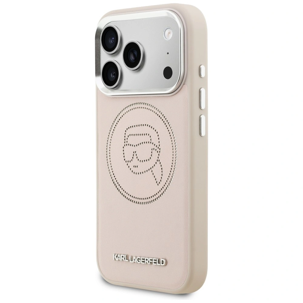Kryt Karl Lagerfeld K Head Point Logo MagSafe Apple iPhone 17 Pro pink