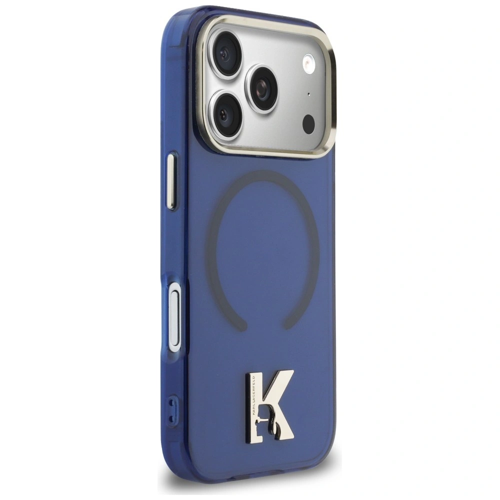 Kryt Karl Lagerfeld IML K Head Logo MagSafe Apple iPhone 17 Pro Max blue