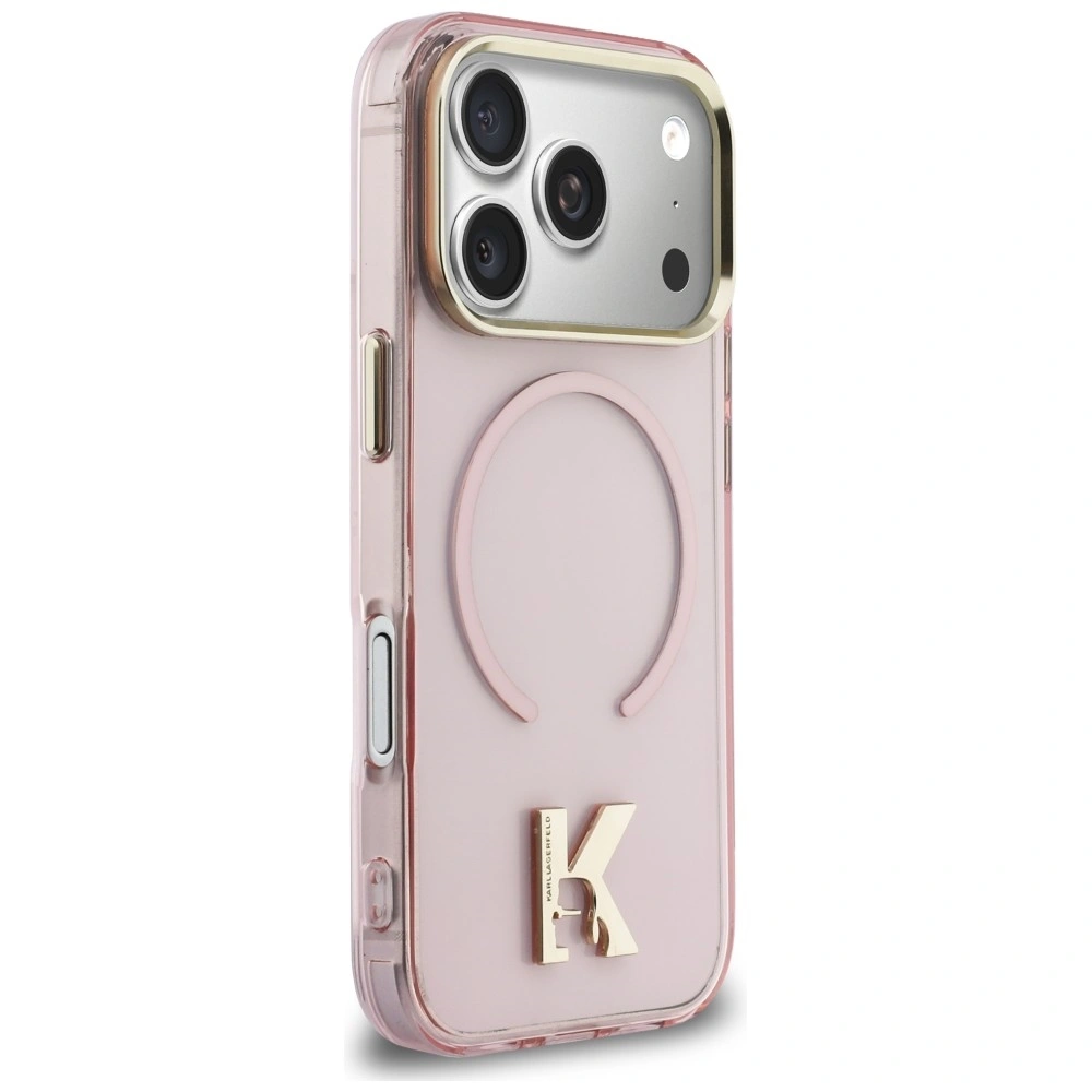 Kryt Karl Lagerfeld IML K Head Logo MagSafe Apple iPhone 17 Pro Max pink