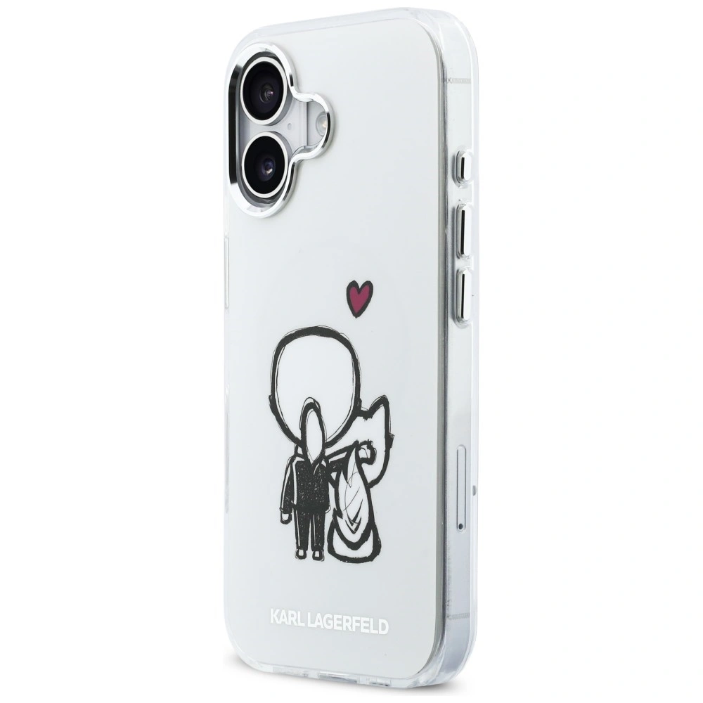 Kryt Karl Lagerfeld Karl & Choupette Back MagSafe Apple iPhone 17 clear