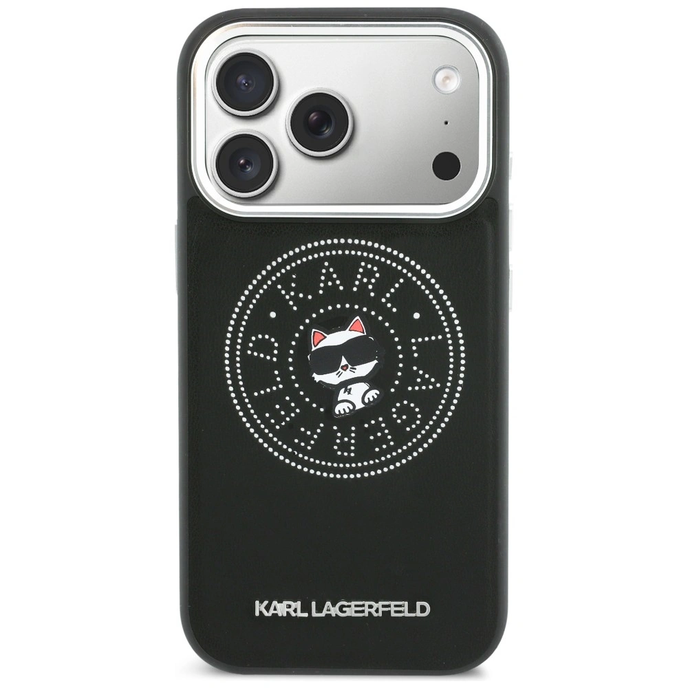 Kryt Karl Lagerfeld Point & Choupette Sketch MagSafe Apple iPhone 17 Pro Max black