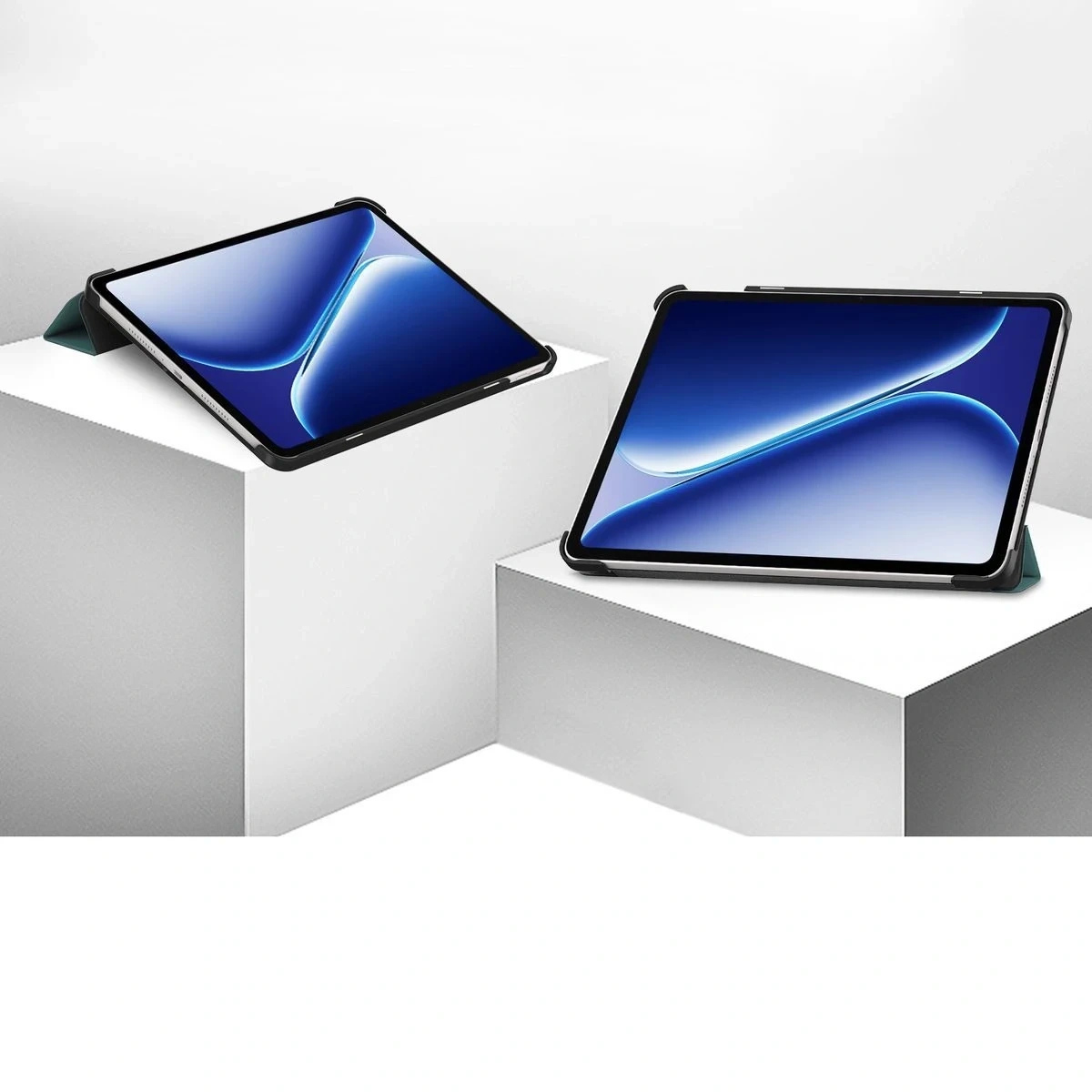 Kryt Bizon Case Tab Croc OnePlus Pad Go 2 / Oppo Pad Air5 dark green