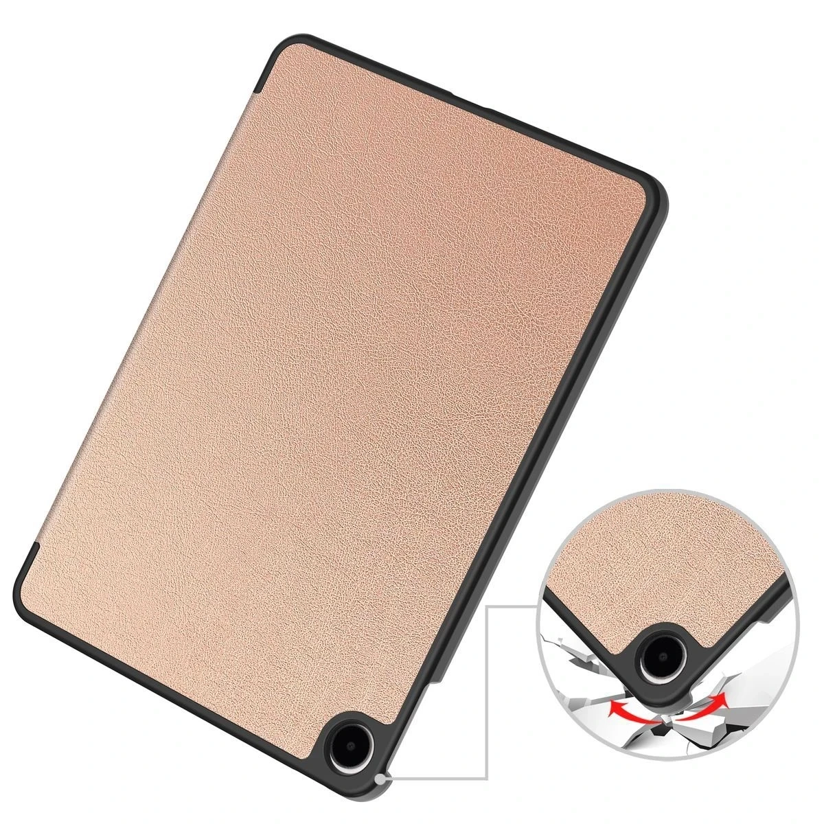 Kryt Bizon Case Tab Croc OnePlus Pad Go 2 / Oppo Pad Air5 rose gold