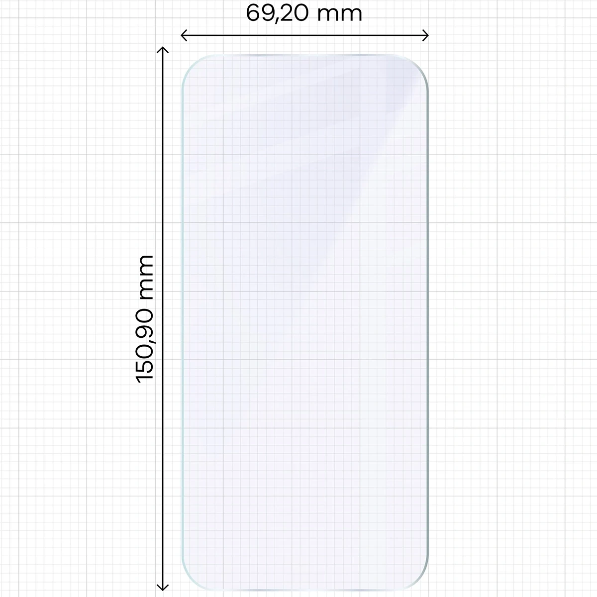 Ochranné sklo Bizon Glass Mule Duo Apple iPhone Air [2 PACK]