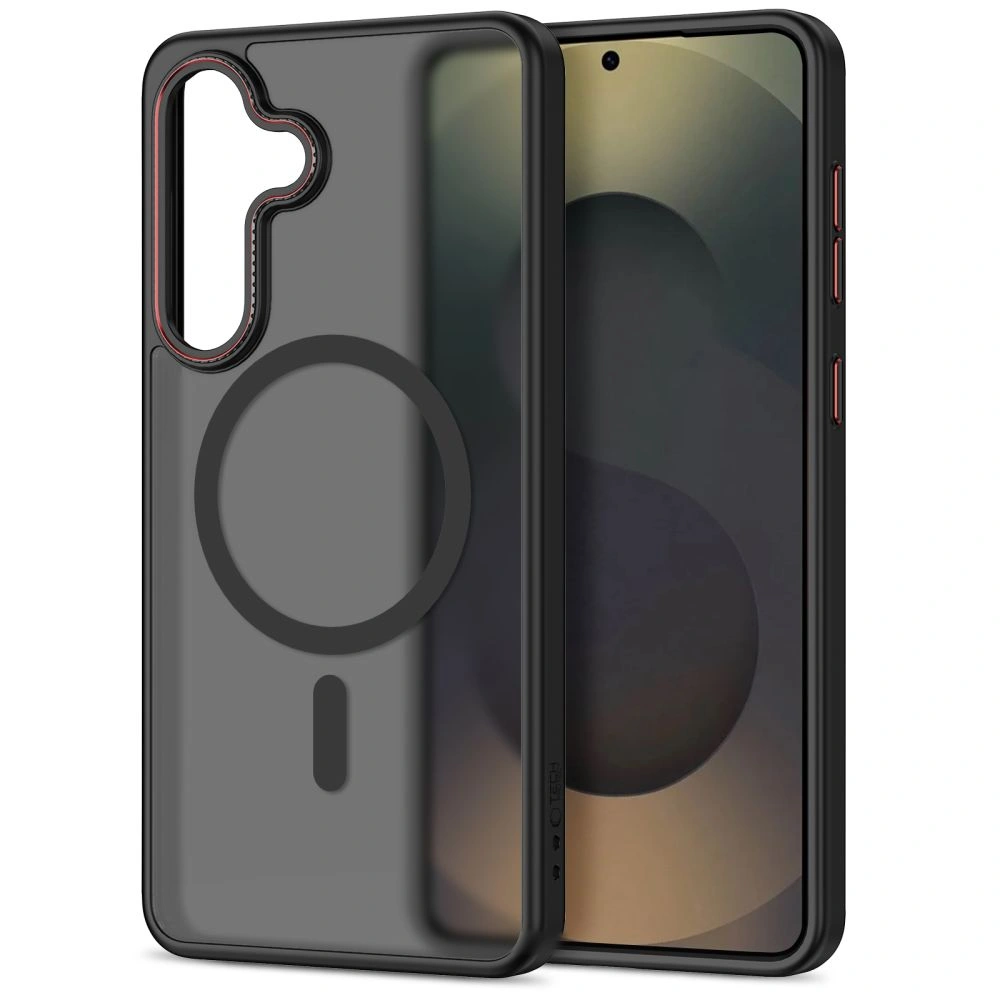 Kryt Tech-Protect MagCam MagSafe Samsung Galaxy S26 Matte Black/red
