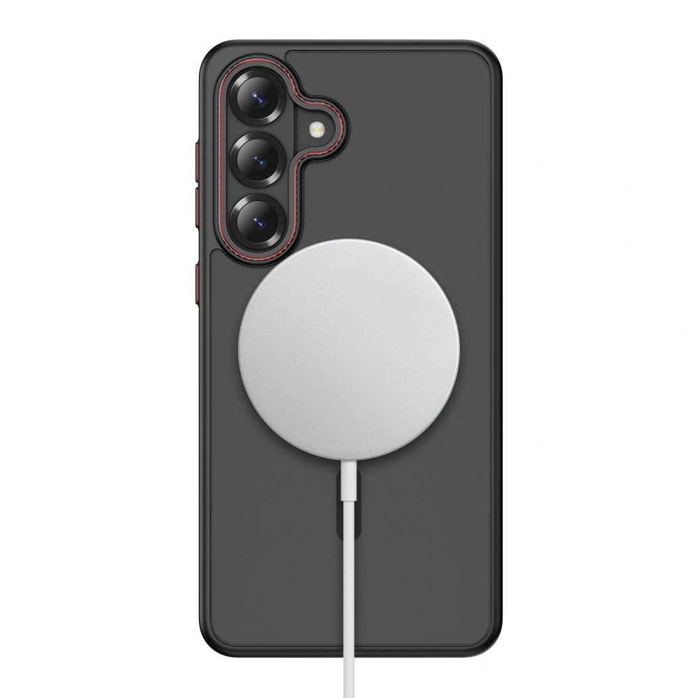 Kryt Tech-Protect MagCam MagSafe Samsung Galaxy S26 Matte Black/red