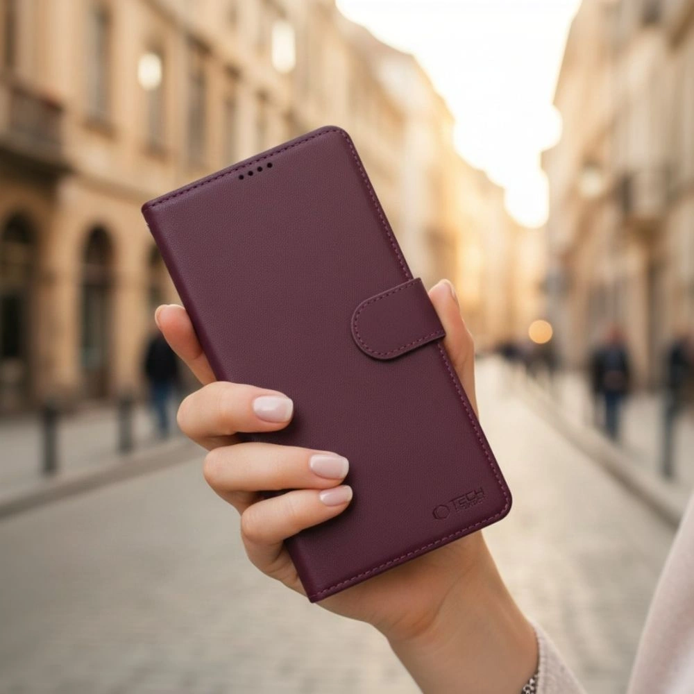 Knížkové pouzdro Tech-Protect Wallet Samsung Galaxy A57 5G Mulberry