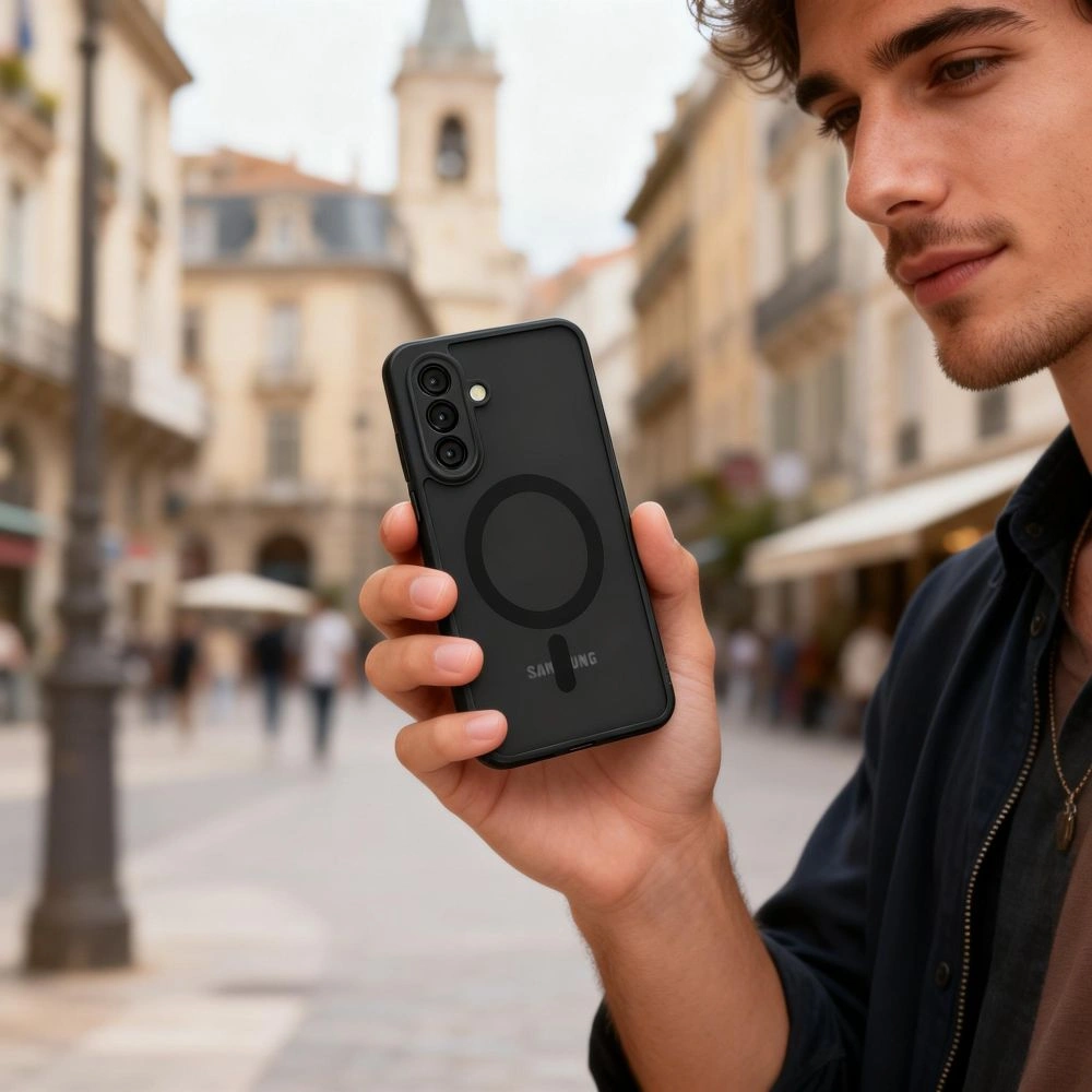 Kryt Tech-Protect Magmat MagSafe Samsung Galaxy A57 5G Matte Black