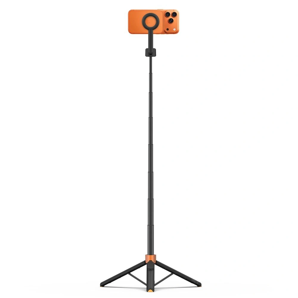 Kryt Tech-Protect L10D MagSafe Bluetooth Selfie Stick Tripod Black/orange