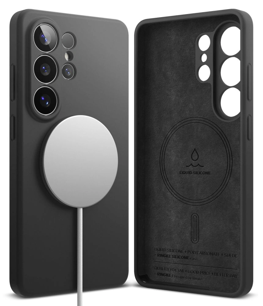 Kryt Ringke Silicone Magnetic MagSafe Samsung Galaxy S26 Ultra Black
