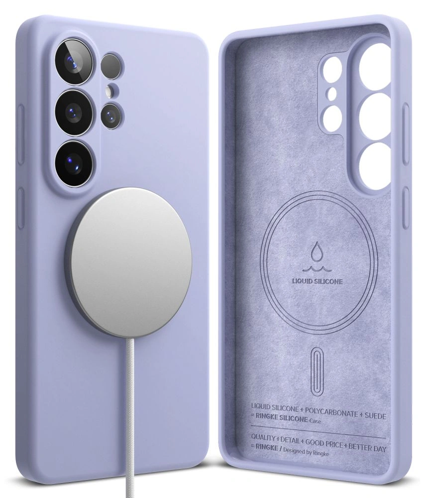Kryt Ringke Silicone Magnetic MagSafe Samsung Galaxy S26 Ultra Lavender