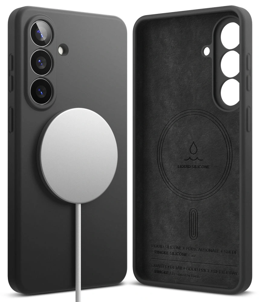 Kryt Ringke Silicone Magnetic MagSafe Samsung Galaxy S26+ Plus Black