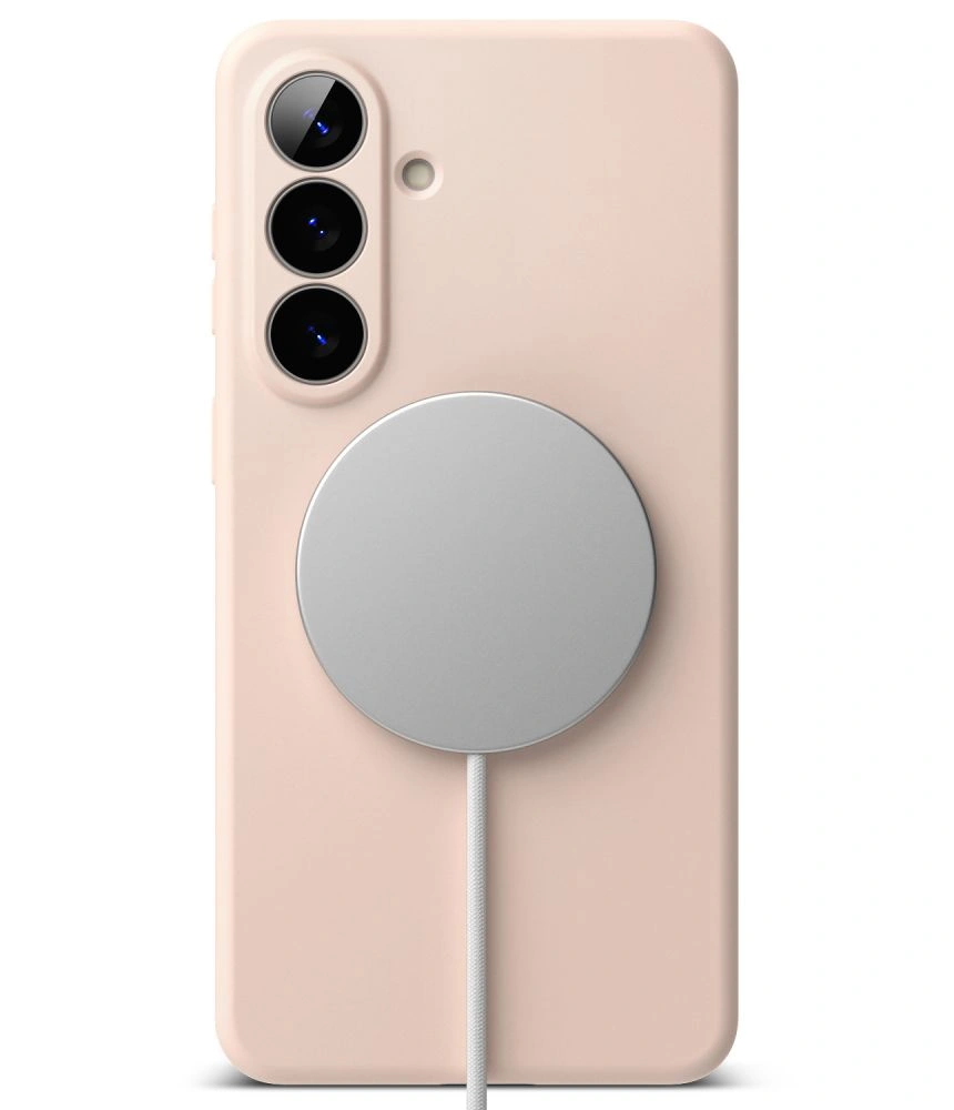 Kryt Ringke Silicone Magnetic MagSafe Samsung Galaxy S26+ Plus Pink Sand