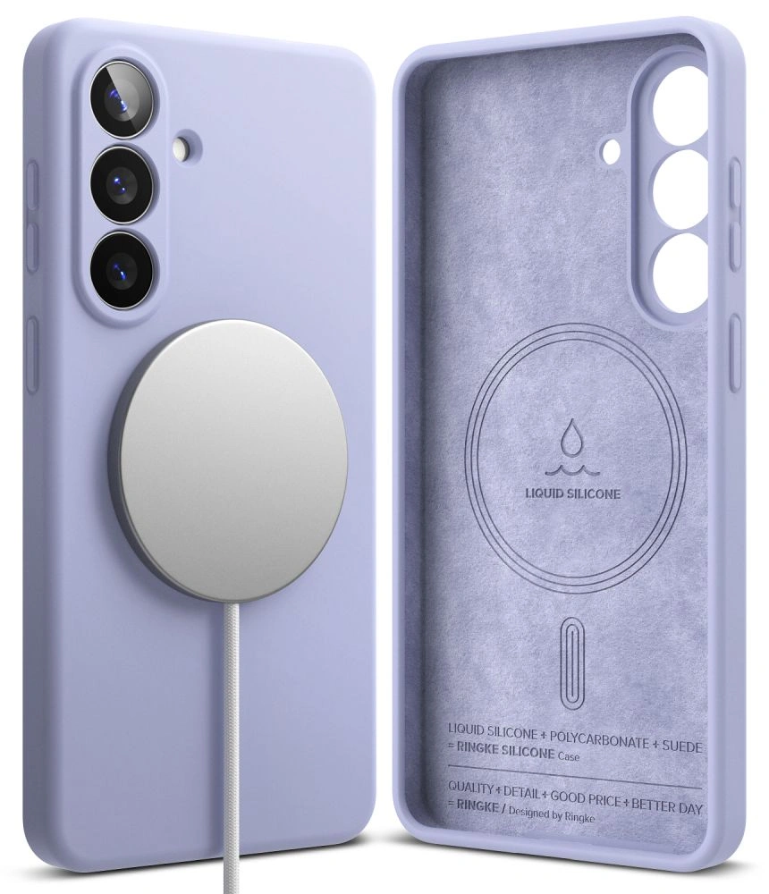 Kryt Ringke Silicone Magnetic MagSafe Samsung Galaxy S26+ Plus Lavender