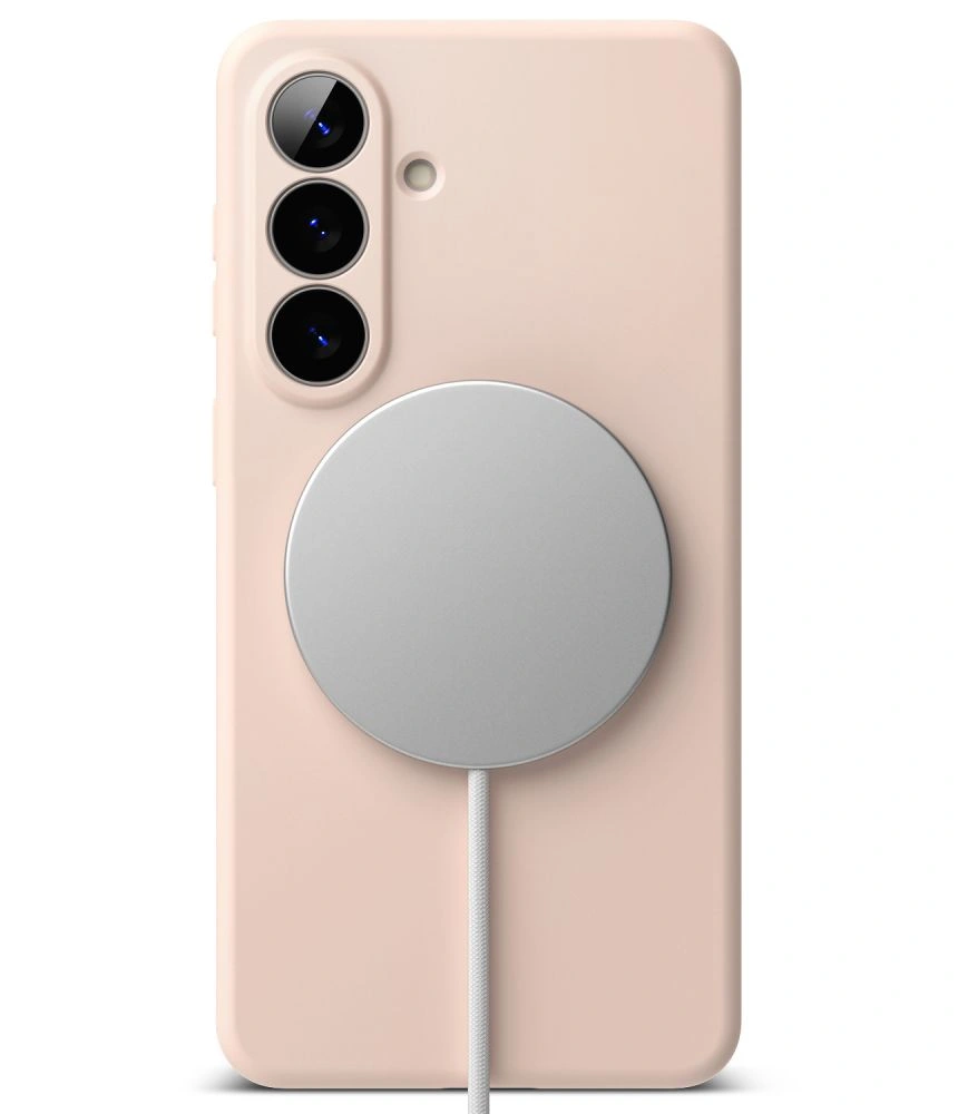 Kryt Ringke Silicone Magnetic MagSafe Samsung Galaxy S26 Pink Sand