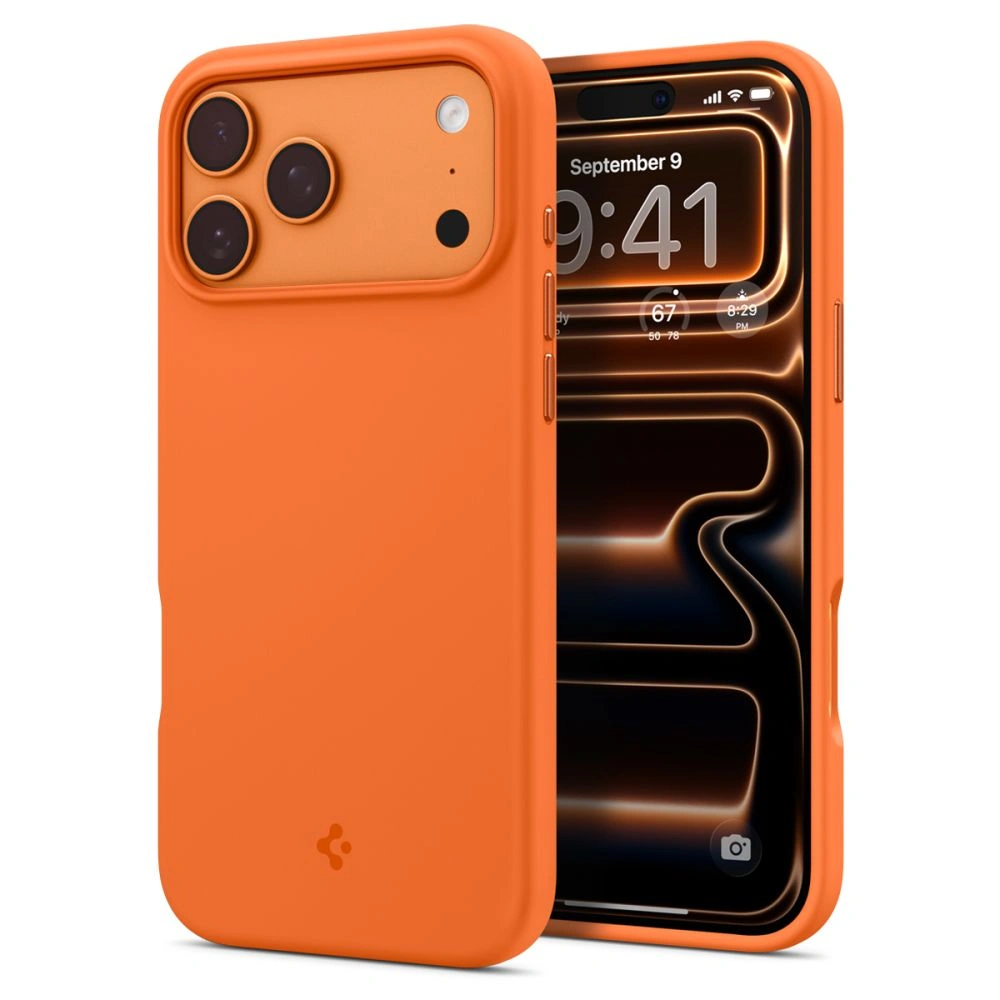 Kryt Spigen Silicone Fit Mag MagSafe Apple iPhone 17 Pro Max Cosmic Orange