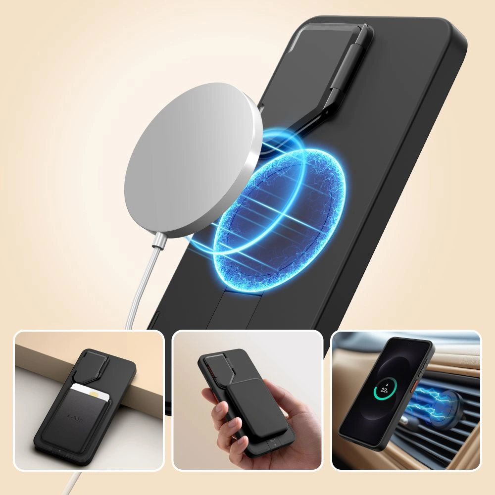 Kryt Tech-Protect Kevlar Aura MagSafe Samsung Galaxy S26 Black/orange