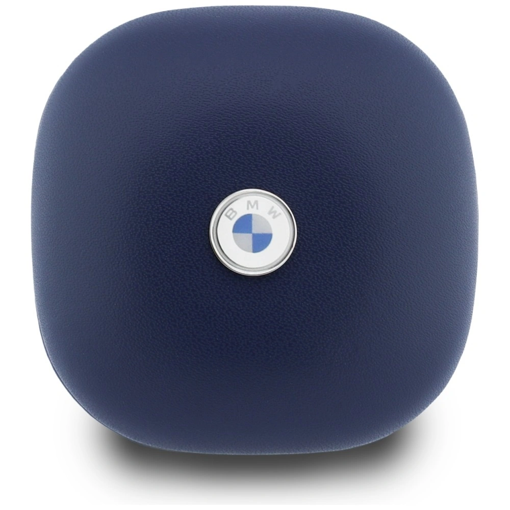 Sluchátka BMW Wireless in-ear Bluetooth TWS  Leather Metal Logo ENC navy blue