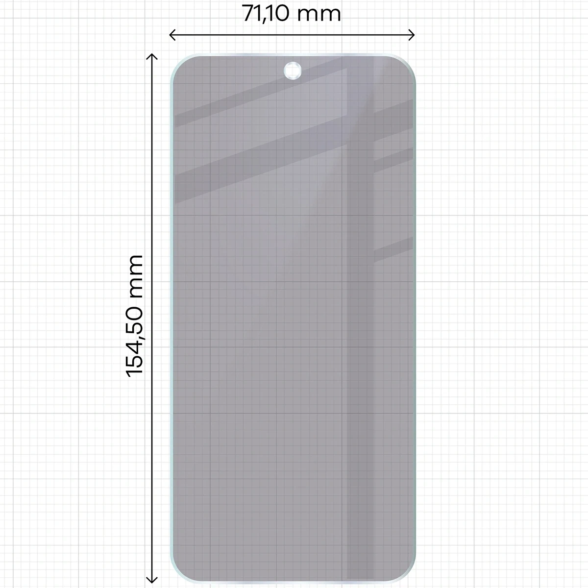 Ochranné sklo Bizon Glass Mule Shadow Oppo Reno 15 matte