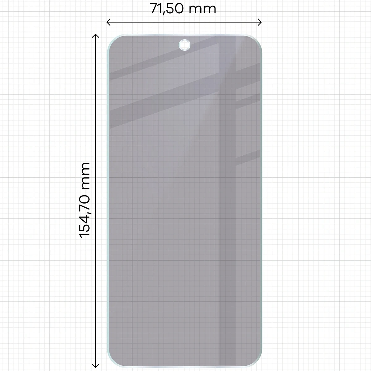 Ochranné sklo Bizon Glass Mule Shadow Oppo Reno 15 F matte