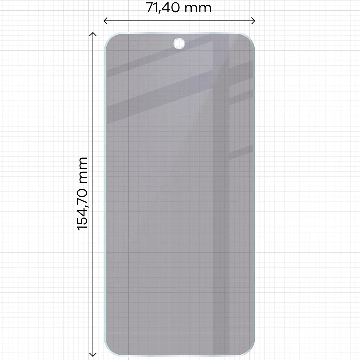Ochranné sklo Bizon Glass Mule Shadow Oppo Reno 15 FS matte