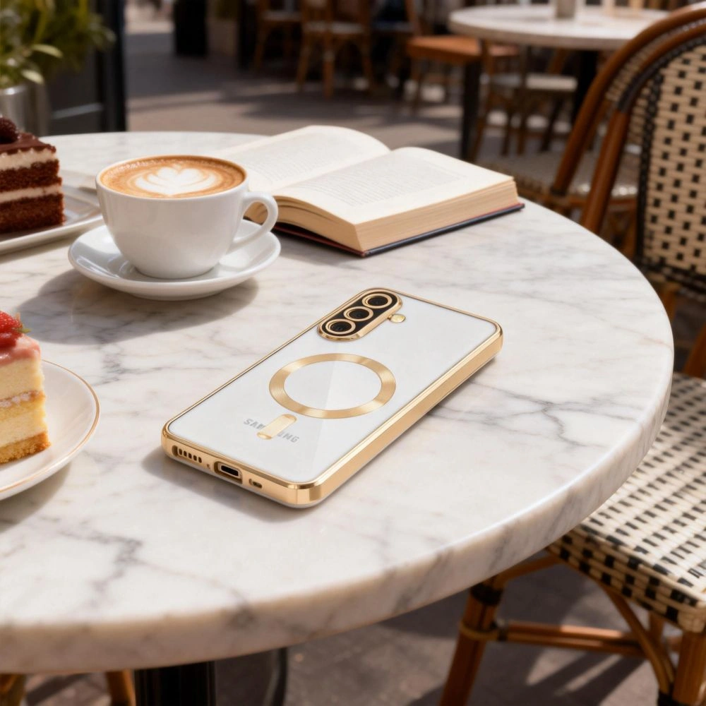 Kryt Tech-Protect Magflex MagSafe Samsung Galaxy A57 5G Shiny Gold