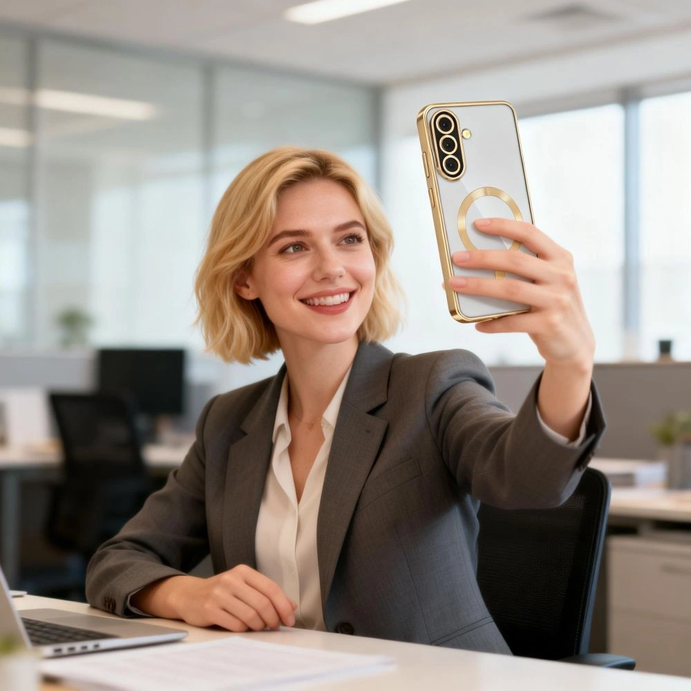 Kryt Tech-Protect Magflex MagSafe Samsung Galaxy A37 5G Shiny Gold