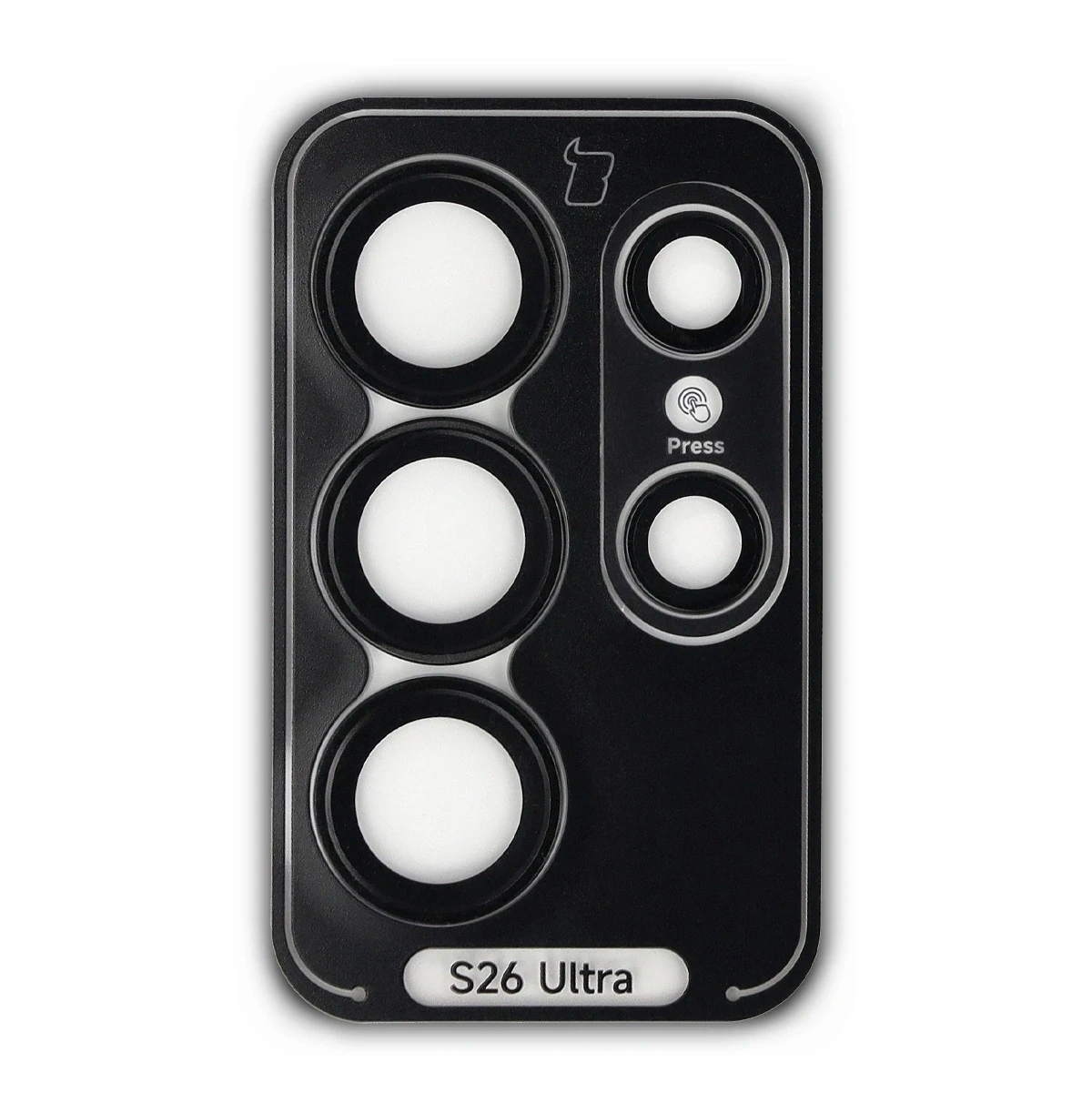 Ochranné sklo Bizon Glass Snap Lens Samsung Galaxy S26 Ultra black frame