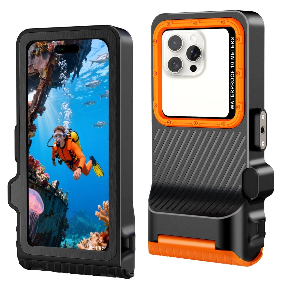 Kryt Tech-Protect IPX8 Pro Universal Diving Waterproof Case Black/orange