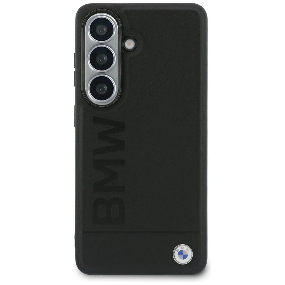 Kryt BMW Leather Hot Stamp MagSafe Samsung Galaxy S26 black