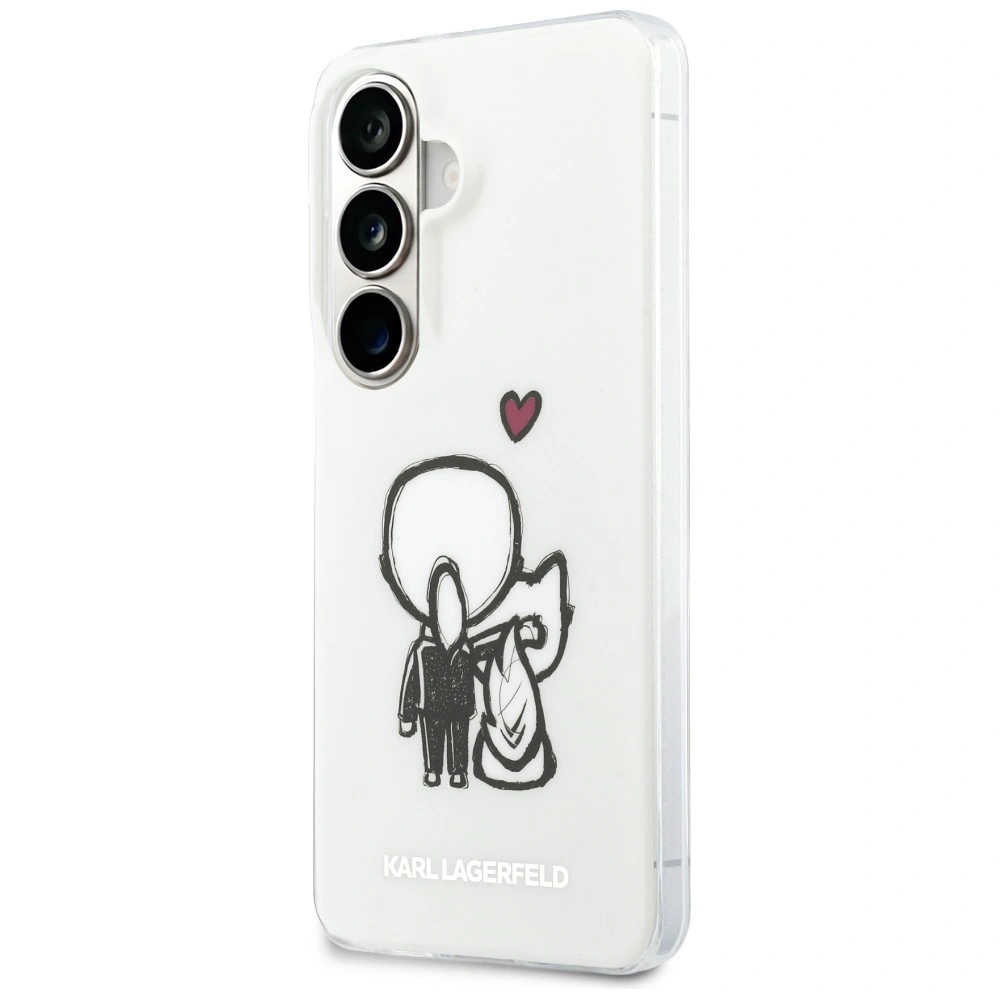 Kryt Karl Lagerfeld IML Karl&Choupette MagSafe Samsung Galaxy S26 clear