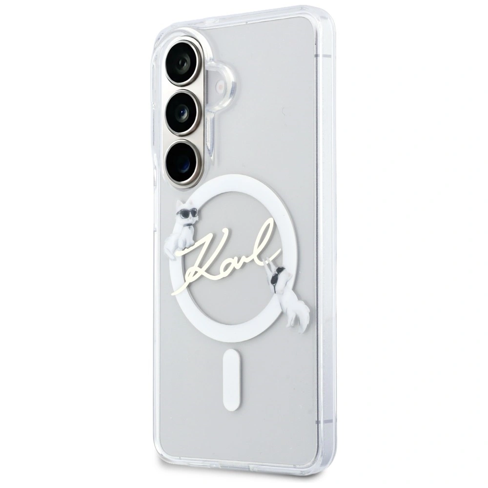 Kryt Karl Lagerfeld IML KC Script MagSafe Samsung Galaxy S26 clear