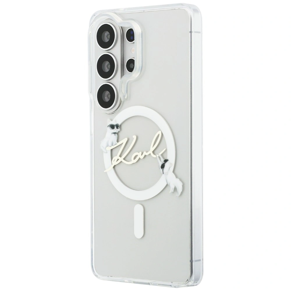 Kryt Karl Lagerfeld IML KC Script MagSafe Samsung Galaxy S26 Ultra clear