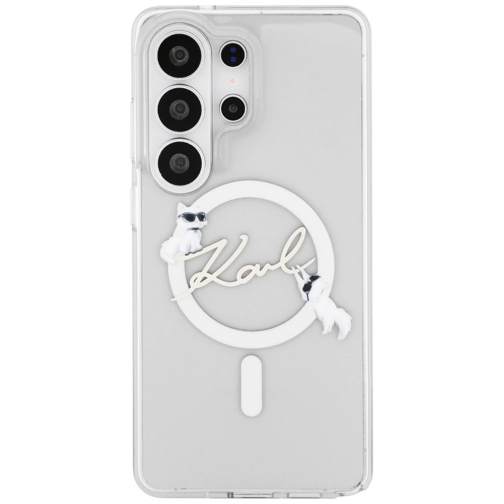 Kryt Karl Lagerfeld IML KC Script MagSafe Samsung Galaxy S26 Ultra clear