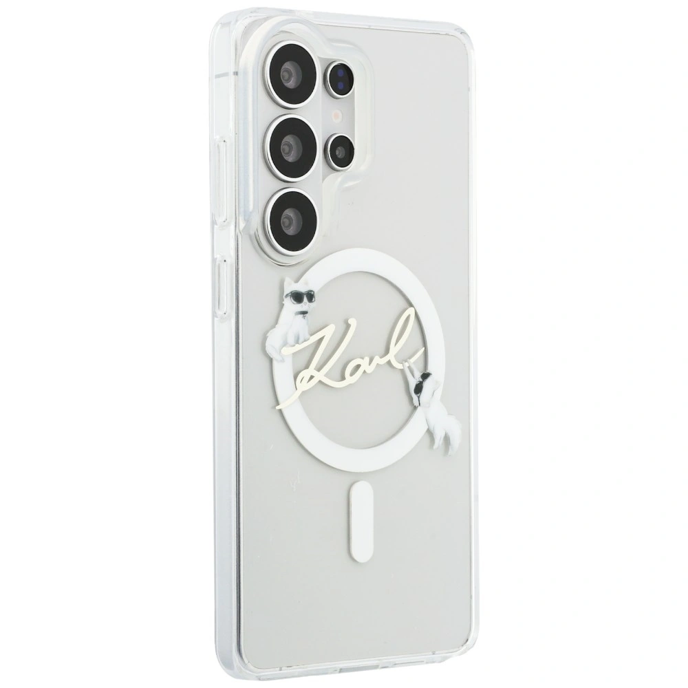 Kryt Karl Lagerfeld IML KC Script MagSafe Samsung Galaxy S26 Ultra clear