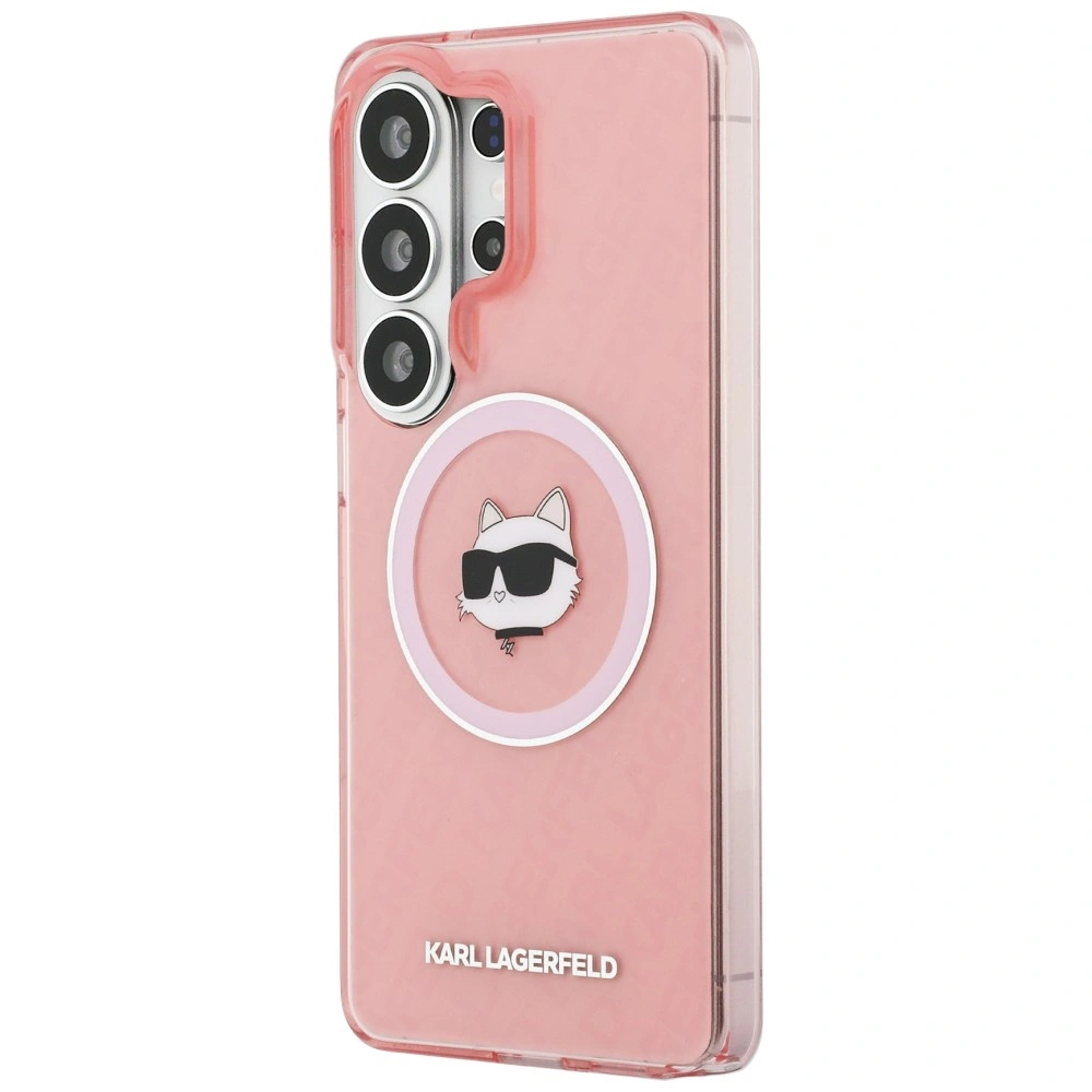 Kryt Karl Lagerfeld IML Repeated Choupette MagSafe Samsung Galaxy S26 Ultra pink