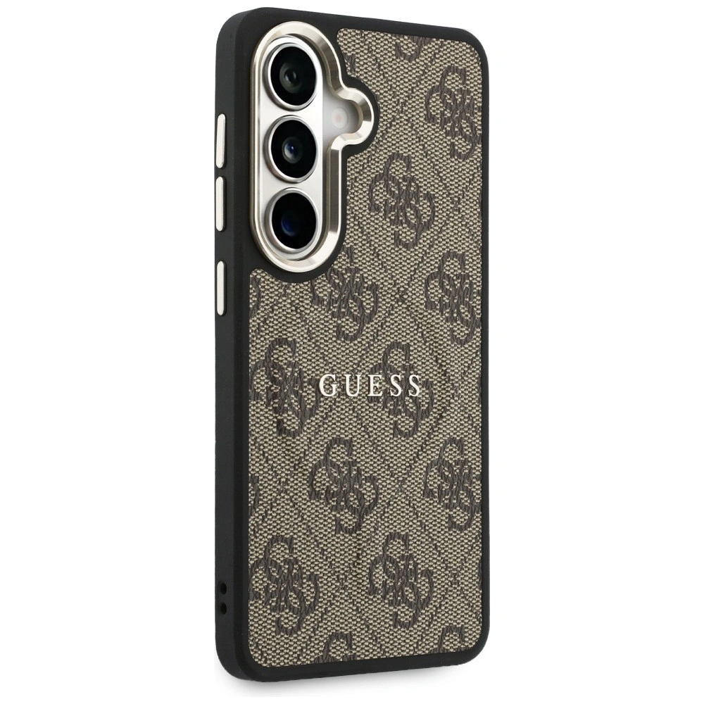 Kryt Guess 4G Embossed Ring MagSafe Samsung Galaxy S26 brown