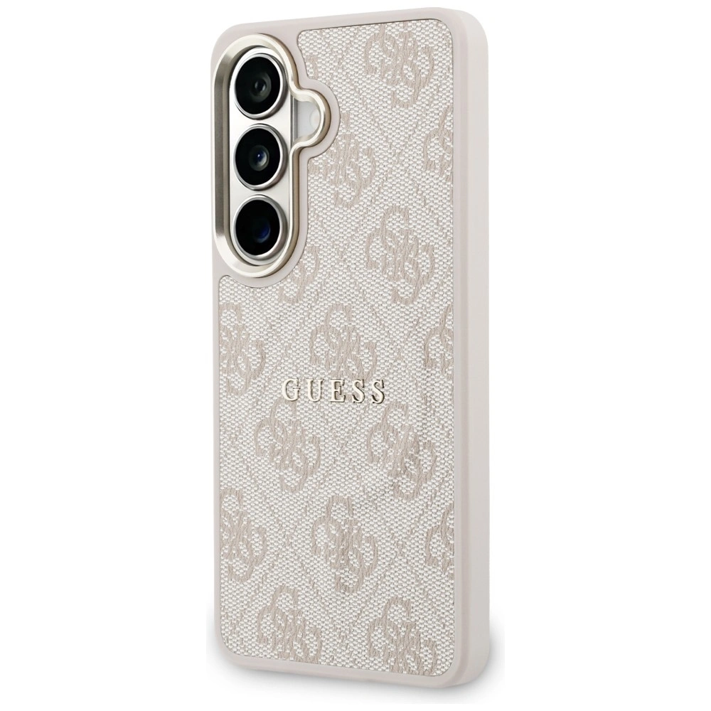 Kryt Guess 4G Embossed Ring MagSafe Samsung Galaxy S26 pink
