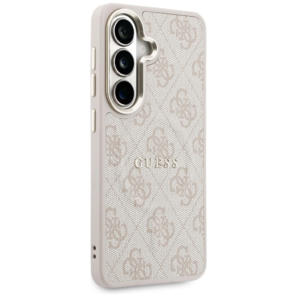 Kryt Guess 4G Embossed Ring MagSafe Samsung Galaxy S26 pink