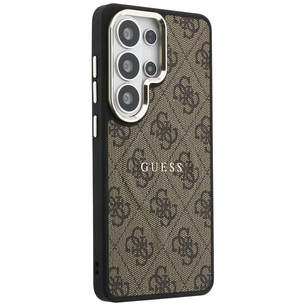 Kryt Guess 4G Embossed Ring MagSafe Samsung Galaxy S26 Ultra brown