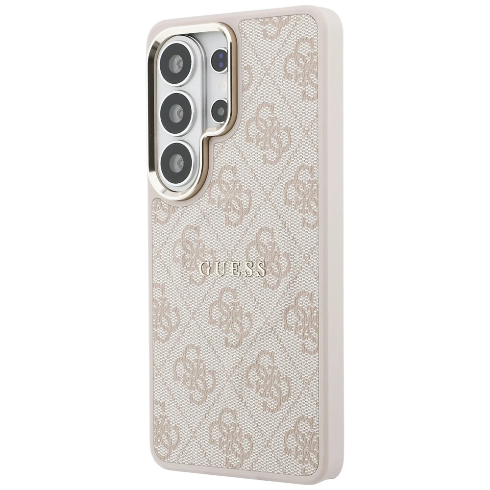 Kryt Guess 4G Embossed Ring MagSafe Samsung Galaxy S26 Ultra pink