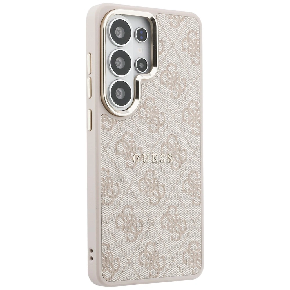 Kryt Guess 4G Embossed Ring MagSafe Samsung Galaxy S26 Ultra pink