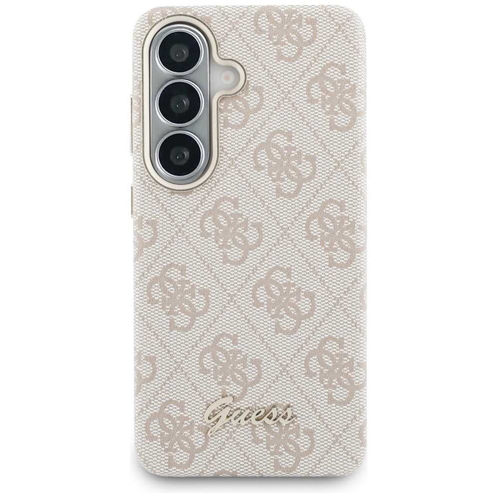 Kryt Guess 4G Script MagSafe Samsung Galaxy S26 pink