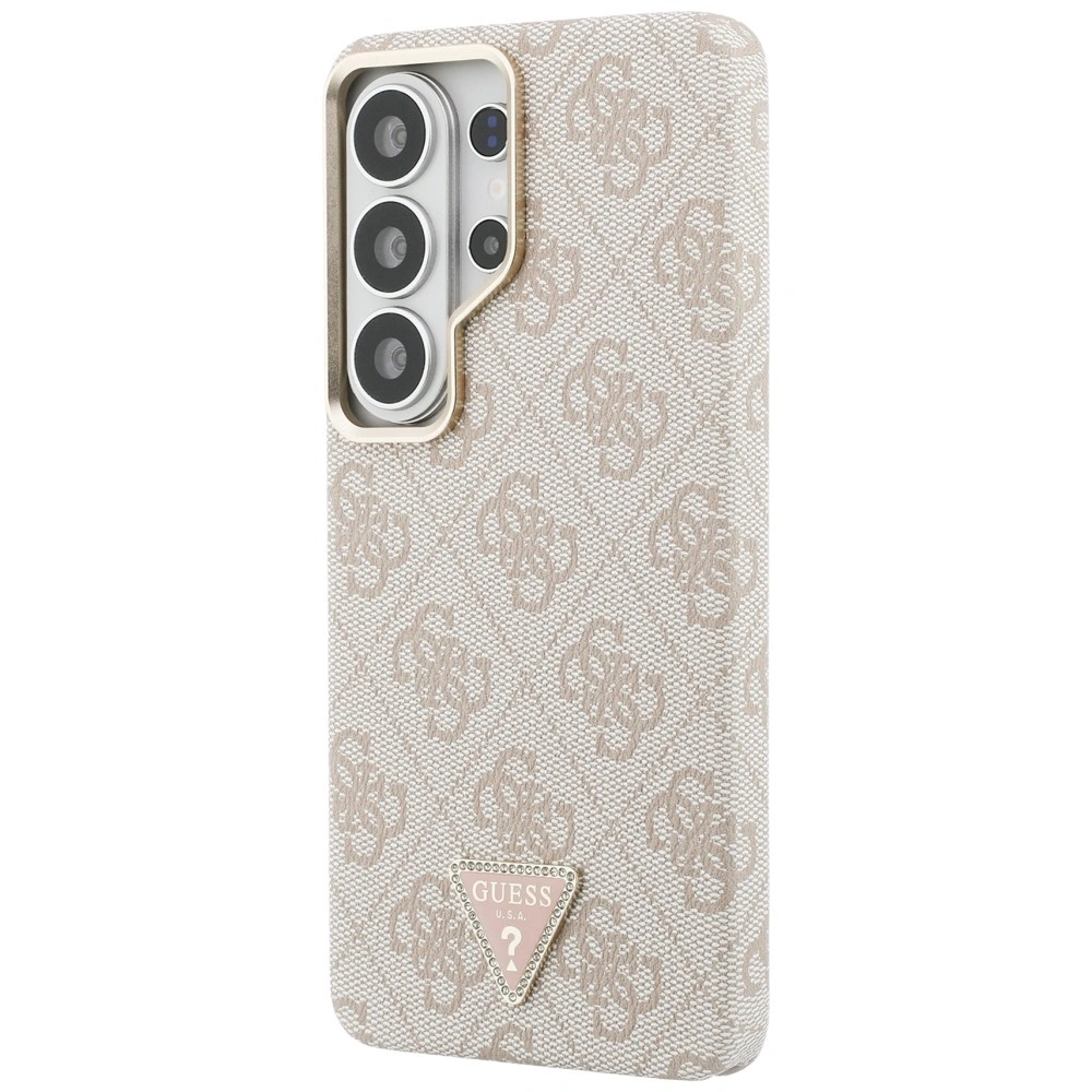 Kryt Guess 4G Triangle Logo MagSafe Samsung Galaxy S26 Ultra pink