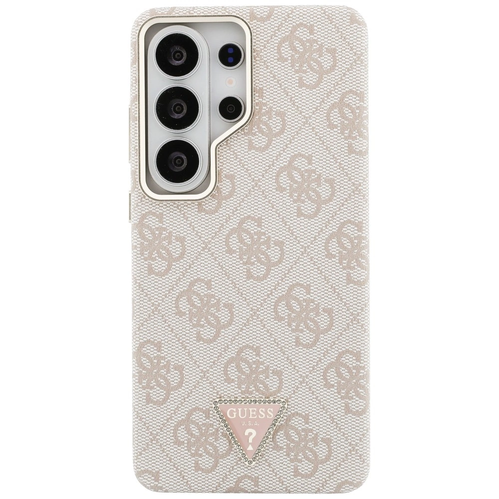 Kryt Guess 4G Triangle Logo MagSafe Samsung Galaxy S26 Ultra pink