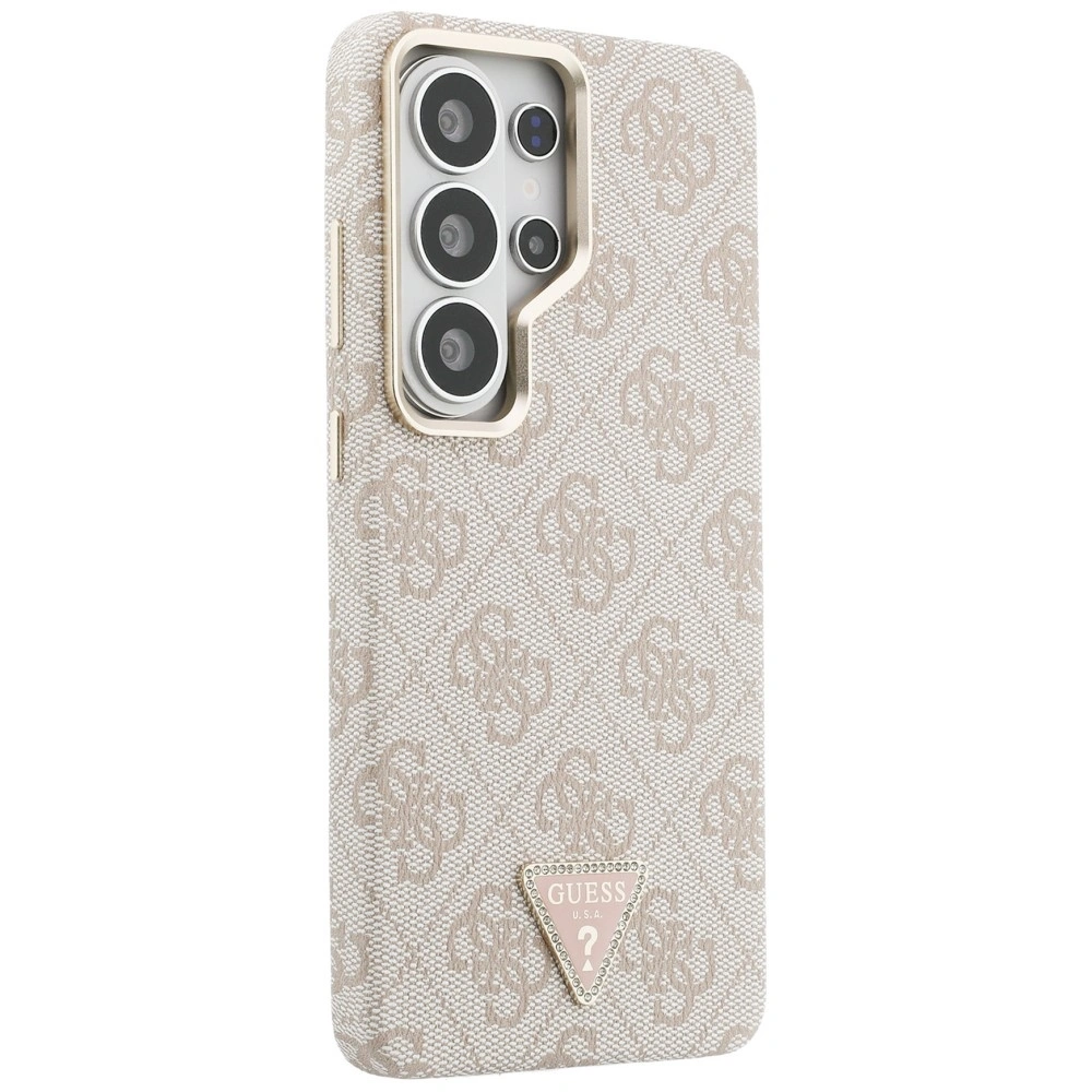 Kryt Guess 4G Triangle Logo MagSafe Samsung Galaxy S26 Ultra pink