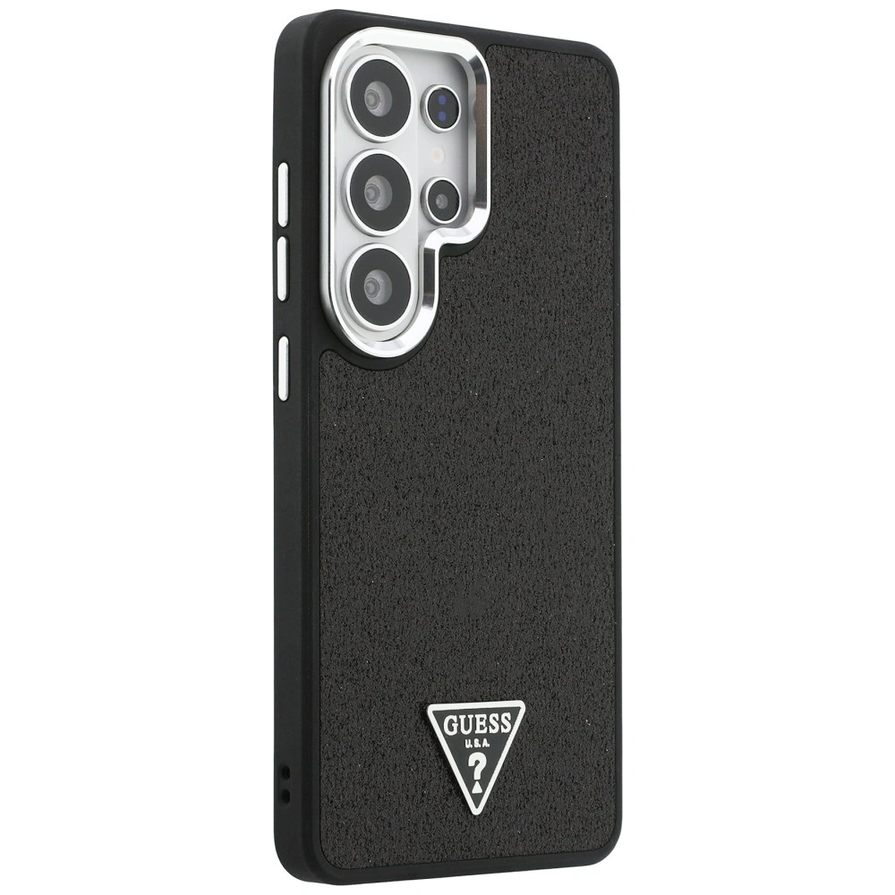 Kryt Guess Fixed Glitter Triangle MagSafe Samsung Galaxy S26 Ultra black