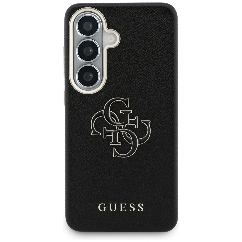 Kryt Guess Grained Big 4G Metal Logo Samsung Galaxy S26 black