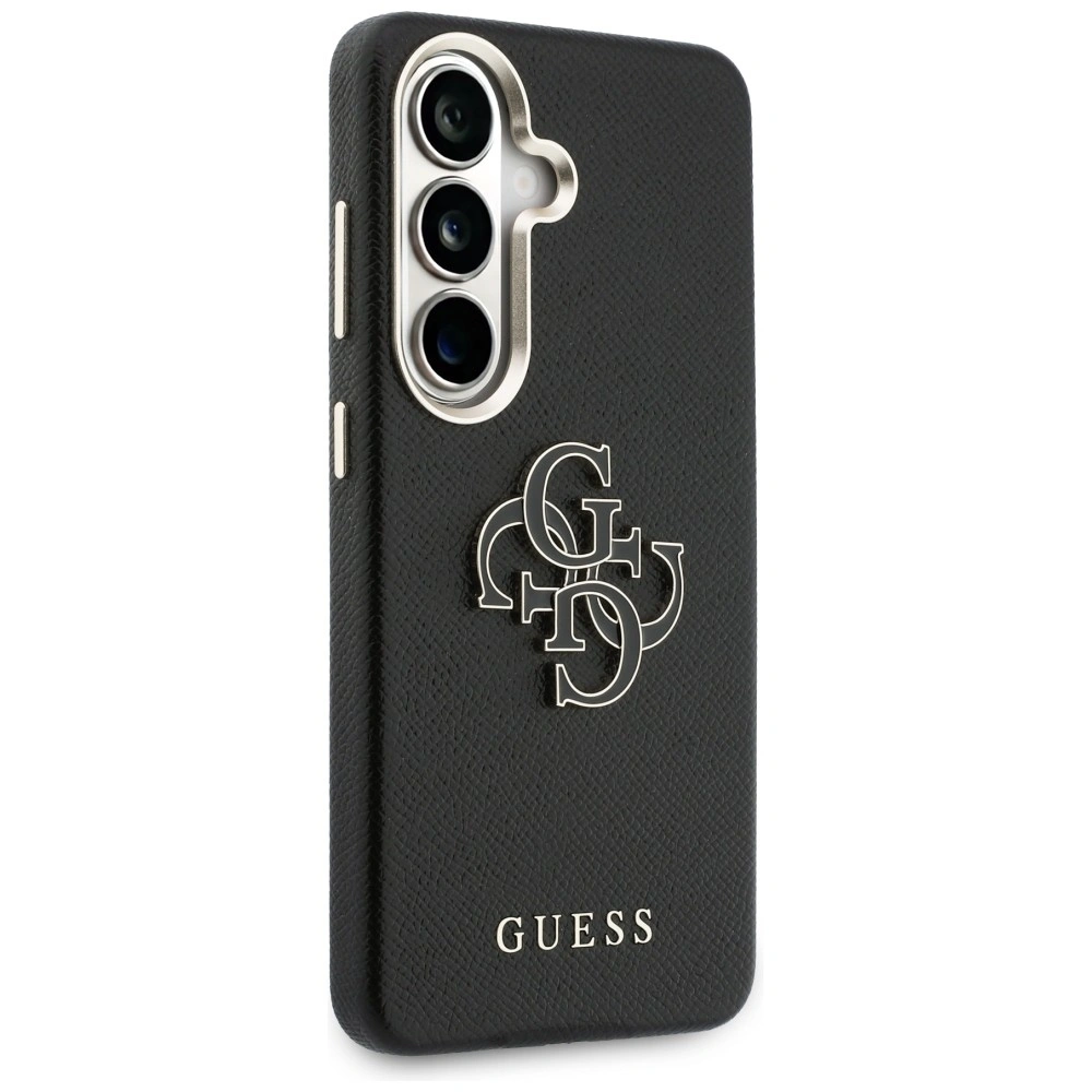 Kryt Guess Grained Big 4G Metal Logo Samsung Galaxy S26 black