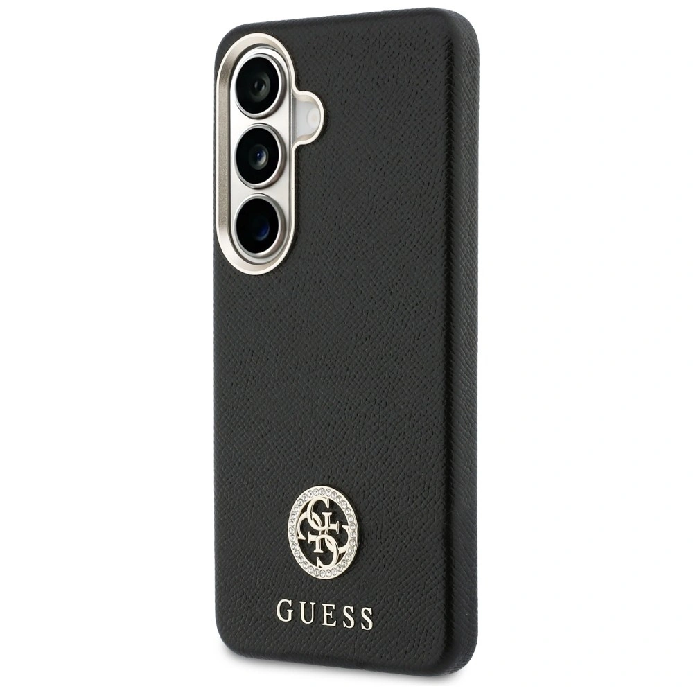 Kryt Guess Rhinestone Round Logo MagSafe Samsung Galaxy S26 black